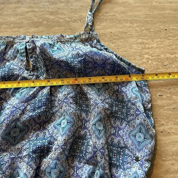 American Eagle Cropped Boho Bohemian Festival Sheer tank top S3 - Picture 8 of 10